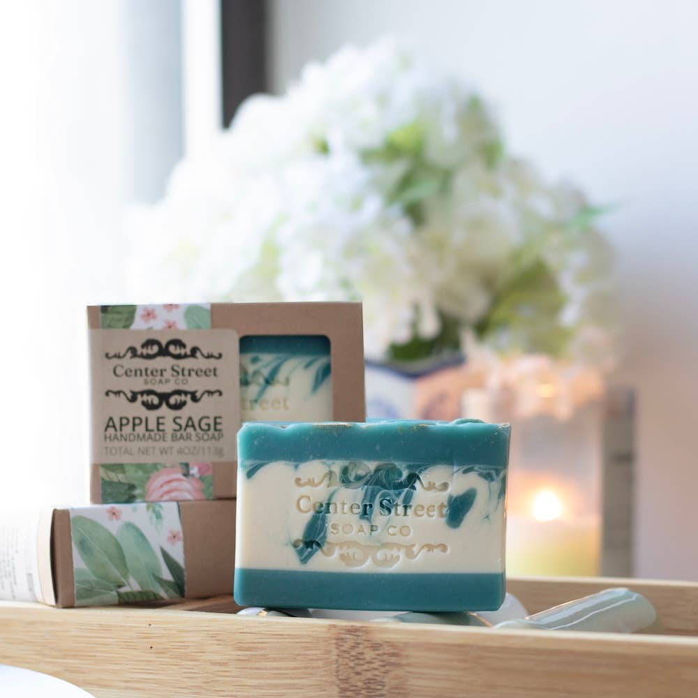 Apple Sage Vegan Handmade Soap Bar
