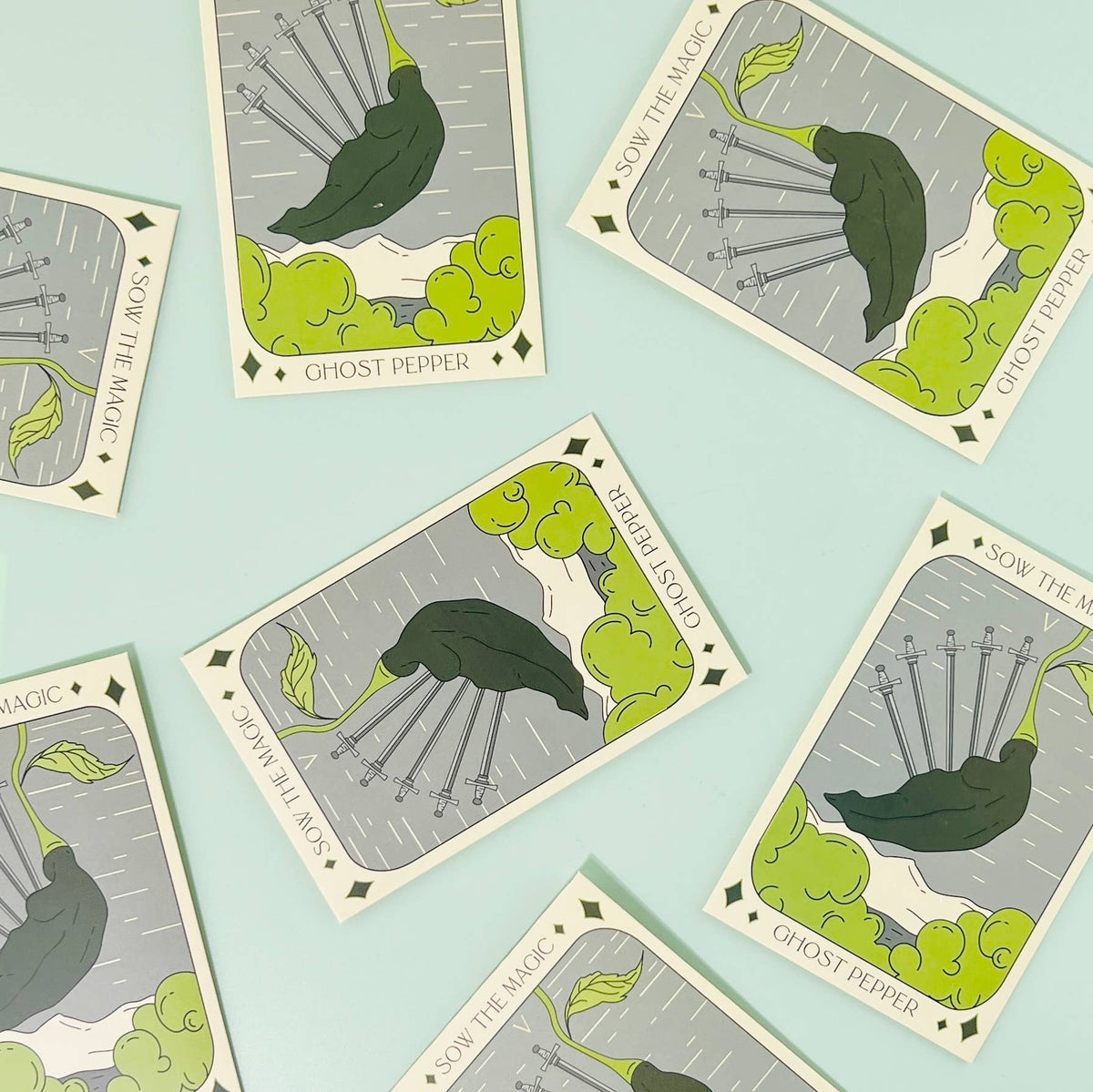 Ghost Pepper Tarot Garden