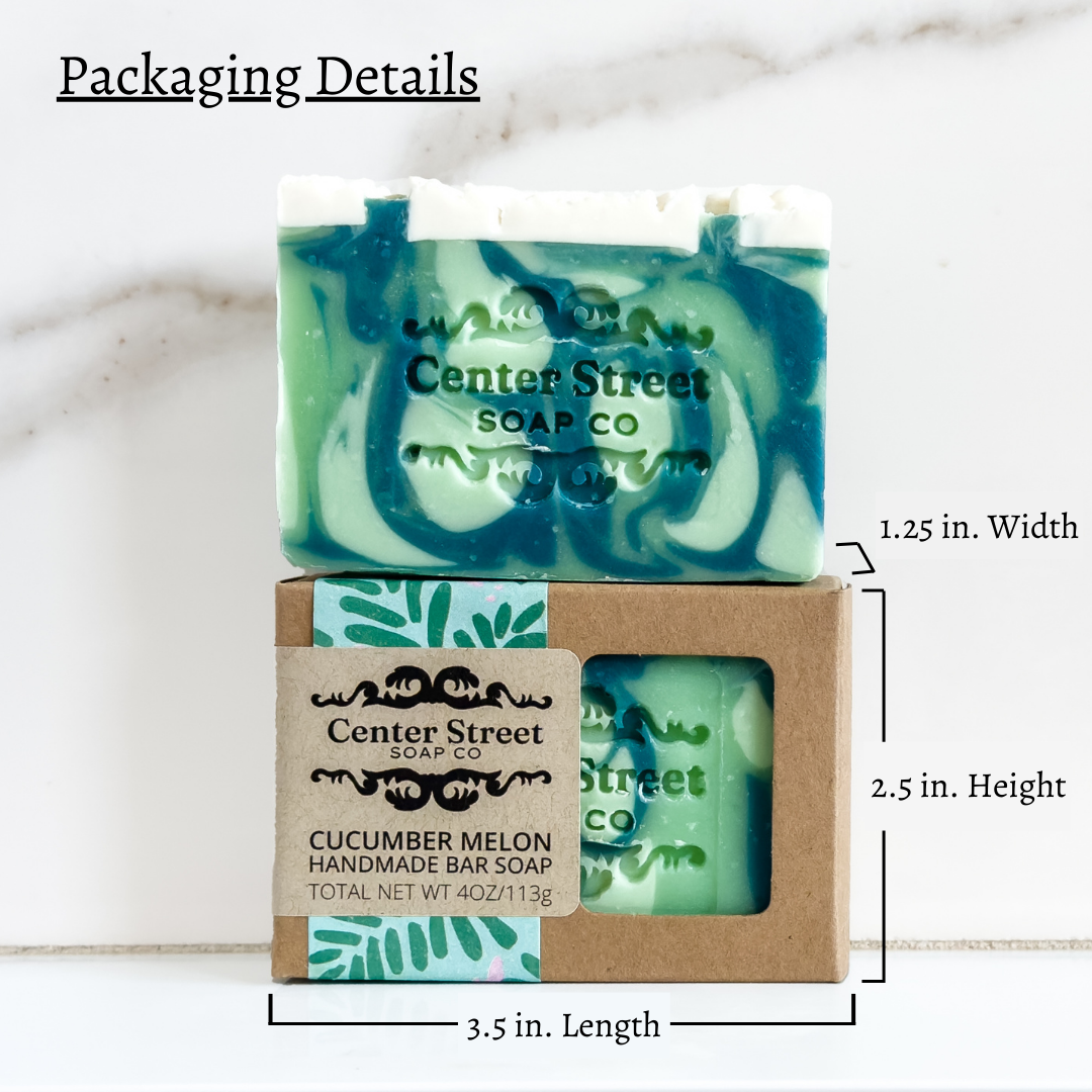 Cucumber Melon Vegan Handmade Soap Bar