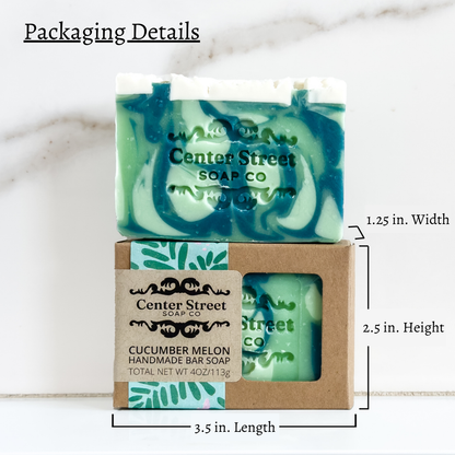 Cucumber Melon Vegan Handmade Soap Bar