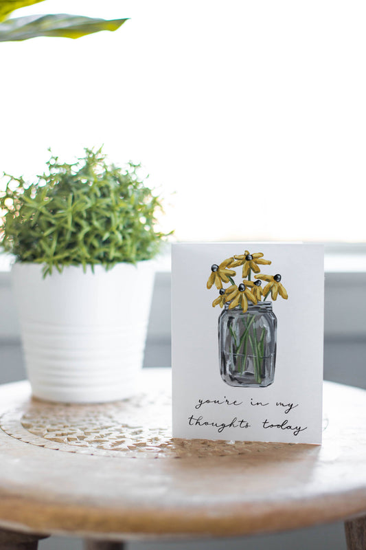 You're in My Thoughts Today, Flower Thinking of You Card
