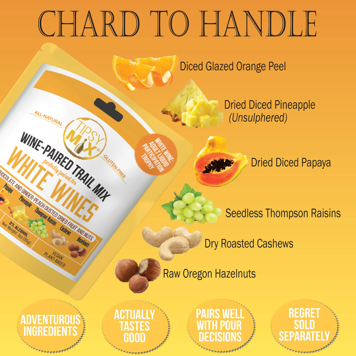 Wine-Paired Trail Mix, White Wines