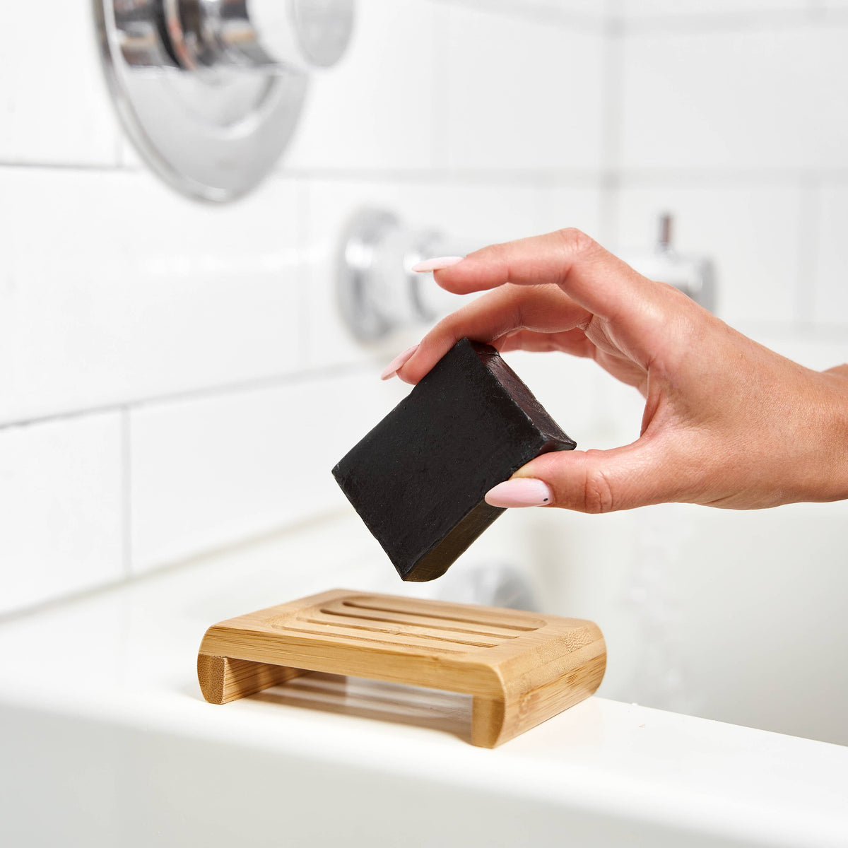 Slotted Bamboo Soap Lift