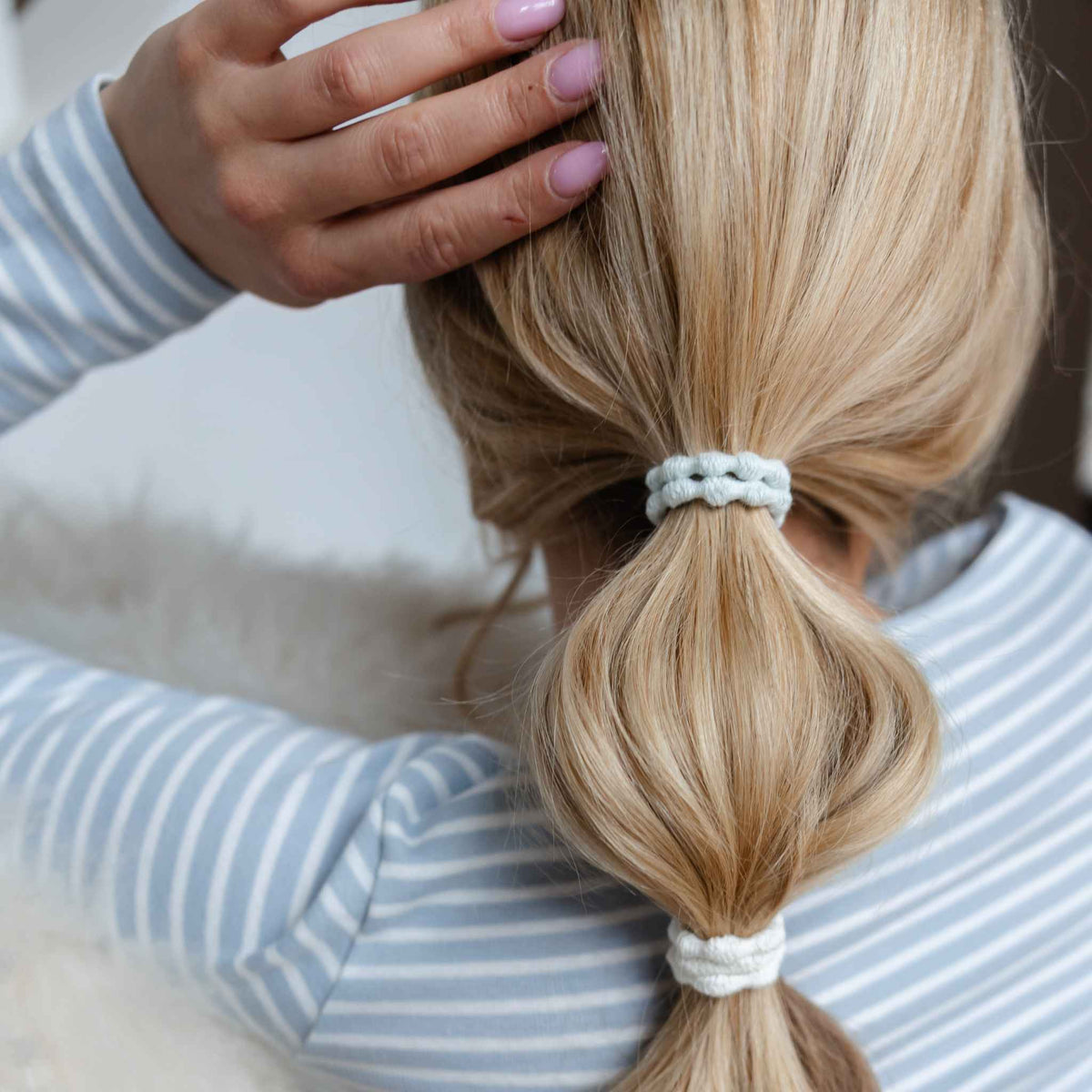 Damage Free Pearl Hair Ties - Organic, Creaseless, Fairtrade