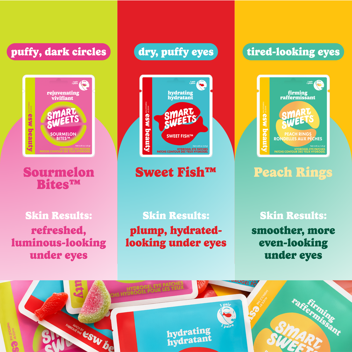 Smart Sweets Eye Patches Filled Clipstrip (12pcs)