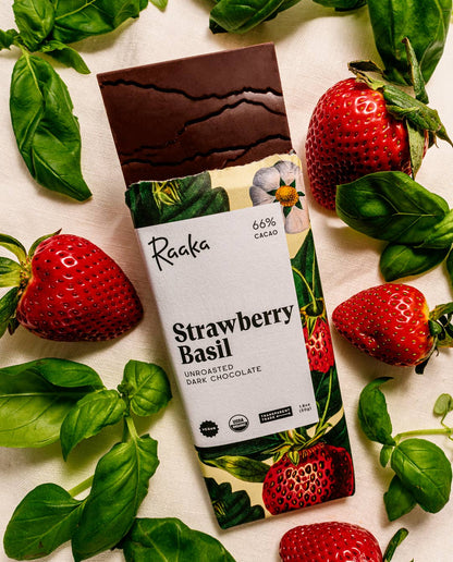 66% Strawberry Basil Bar - Spring Easter Limited Batch