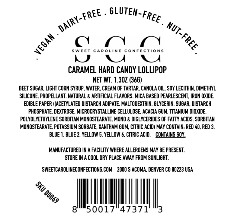 Fall Leaf Lollipops, Caramel Flavor