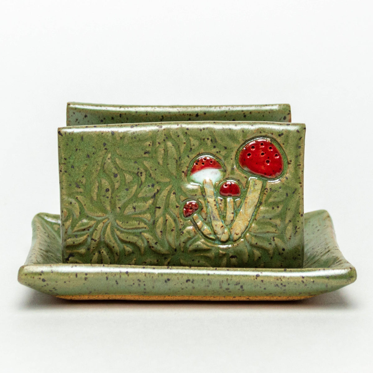 Mushroom Ceramic Kitchen Sponge Holder