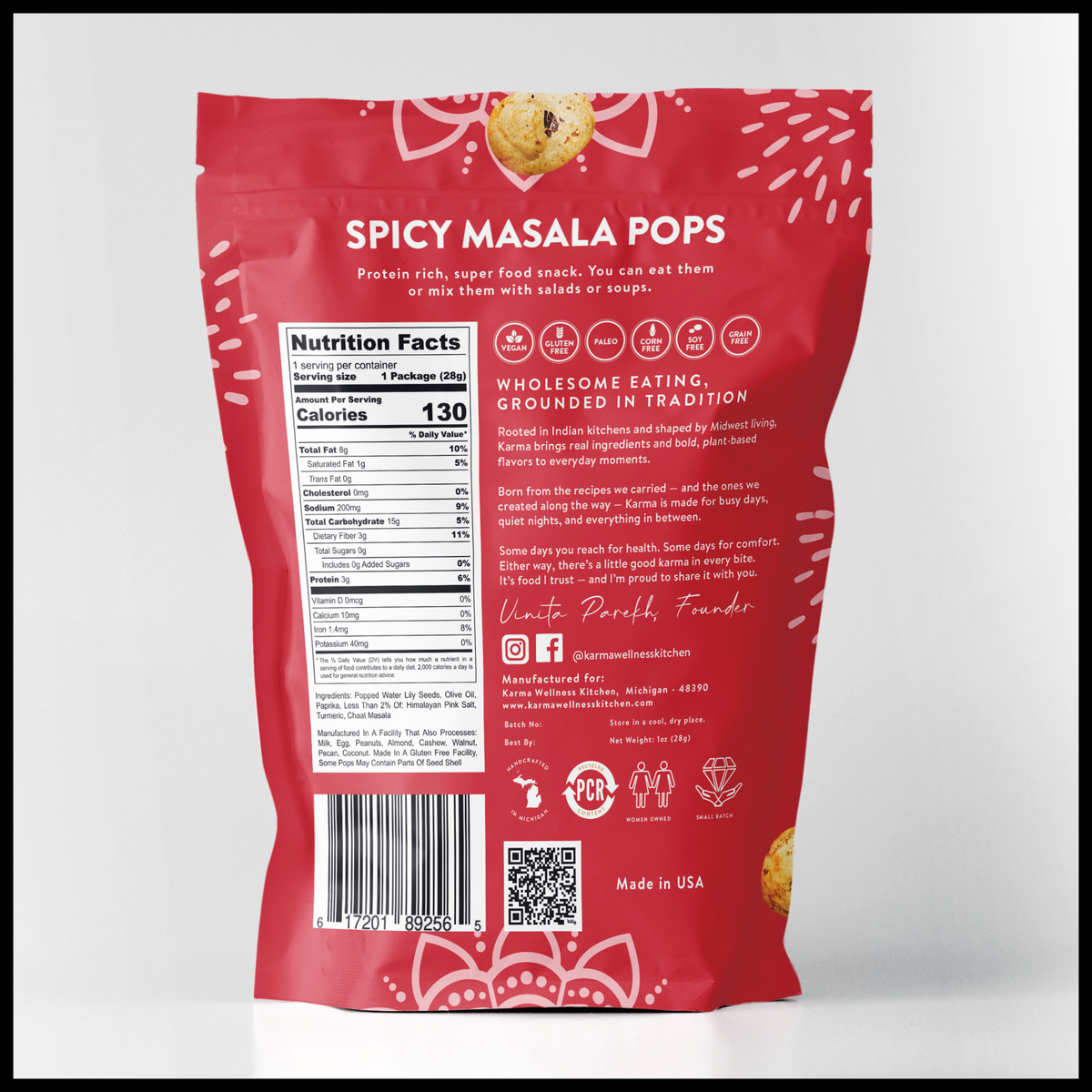 Spicy Masala Lily Seed Pops
