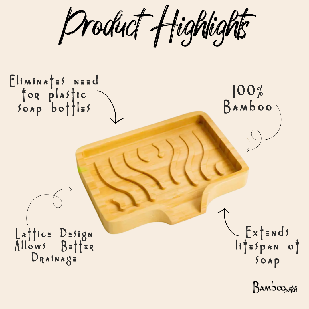 Draining Bamboo Soap Lift