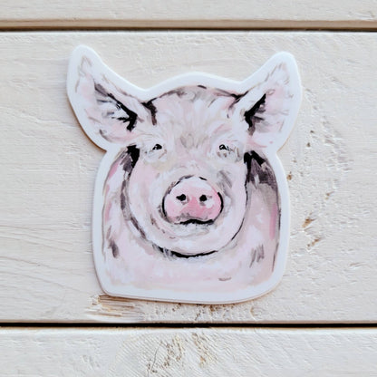 Pig Face Vinyl Sticker