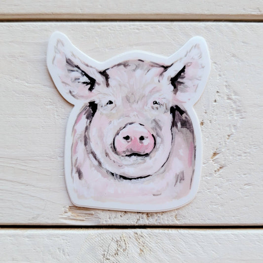 Pig Face Vinyl Sticker