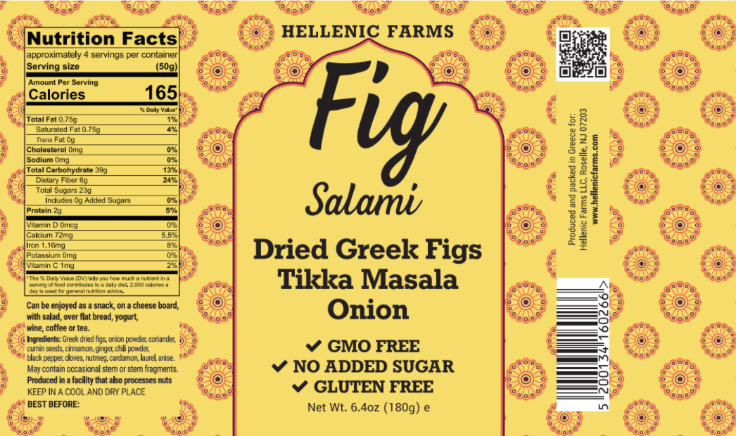 Vegan Fig Salami - Tikka Masala Onion