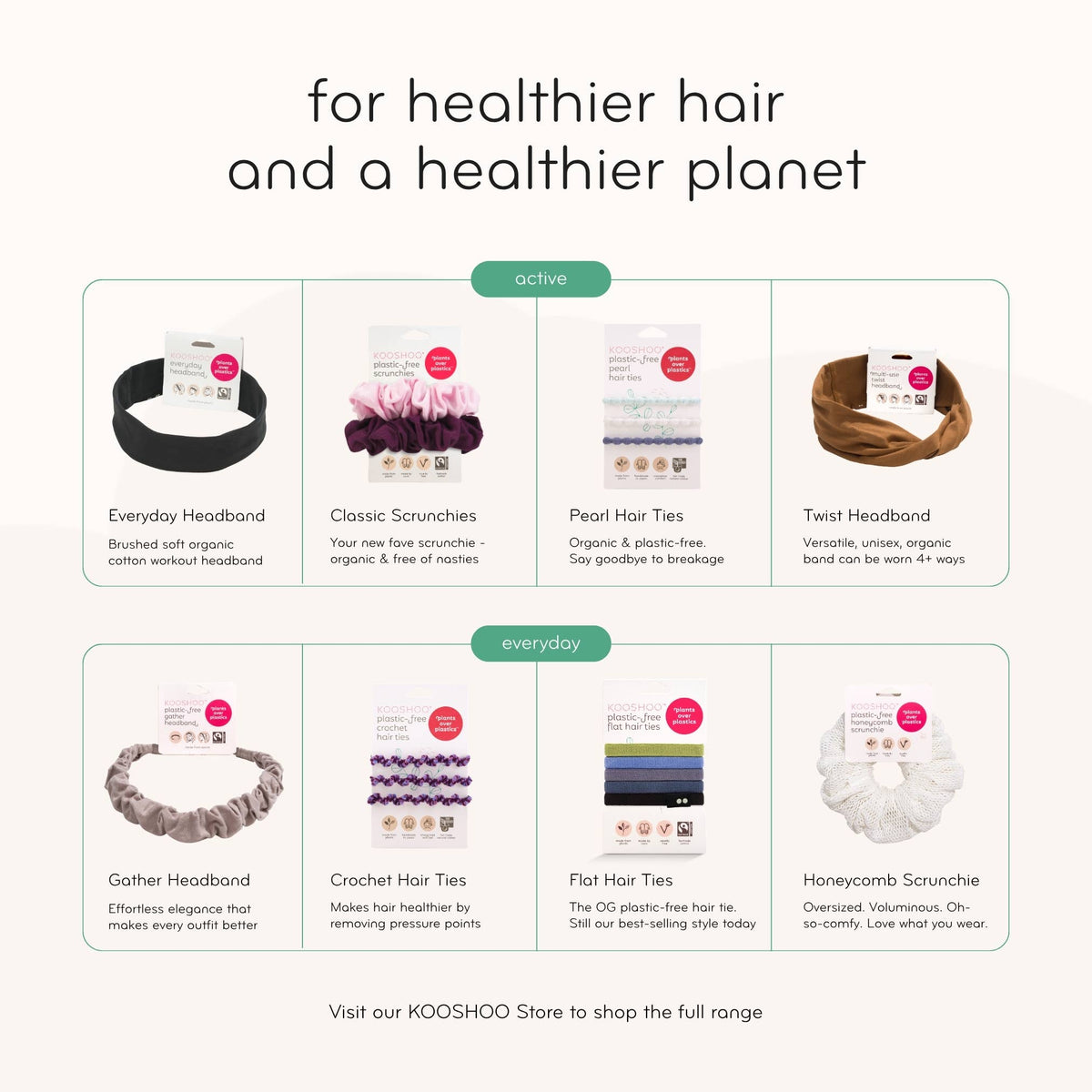 Plastic-free Mini Midi Hair Ties. Fine Hair, Kids & Braids
