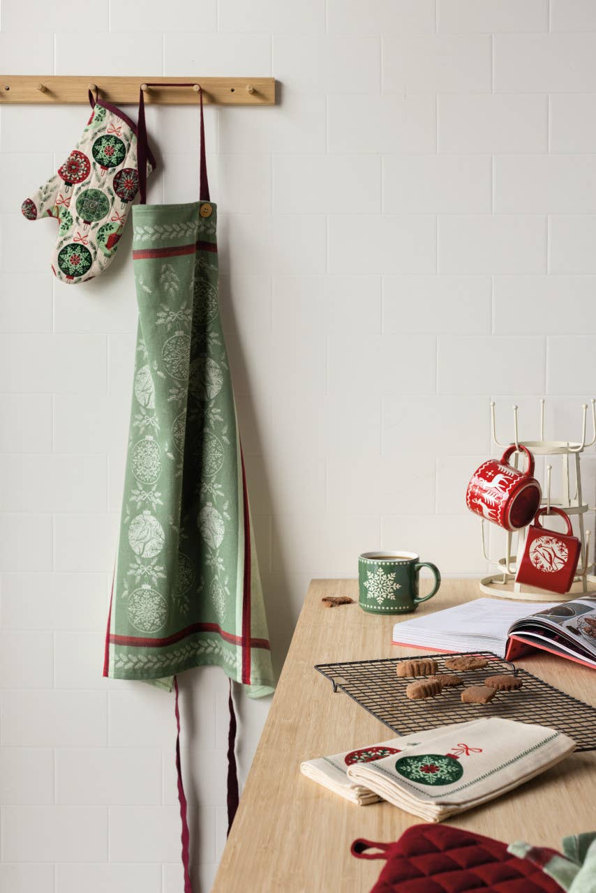 Good Tidings Christmas Jacquard Apron