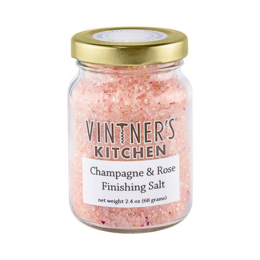 Champagne and Rose Finishing Salt Jar