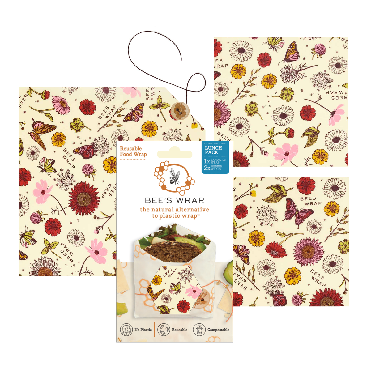 Bee's Wrap, Lunch 3 Pack