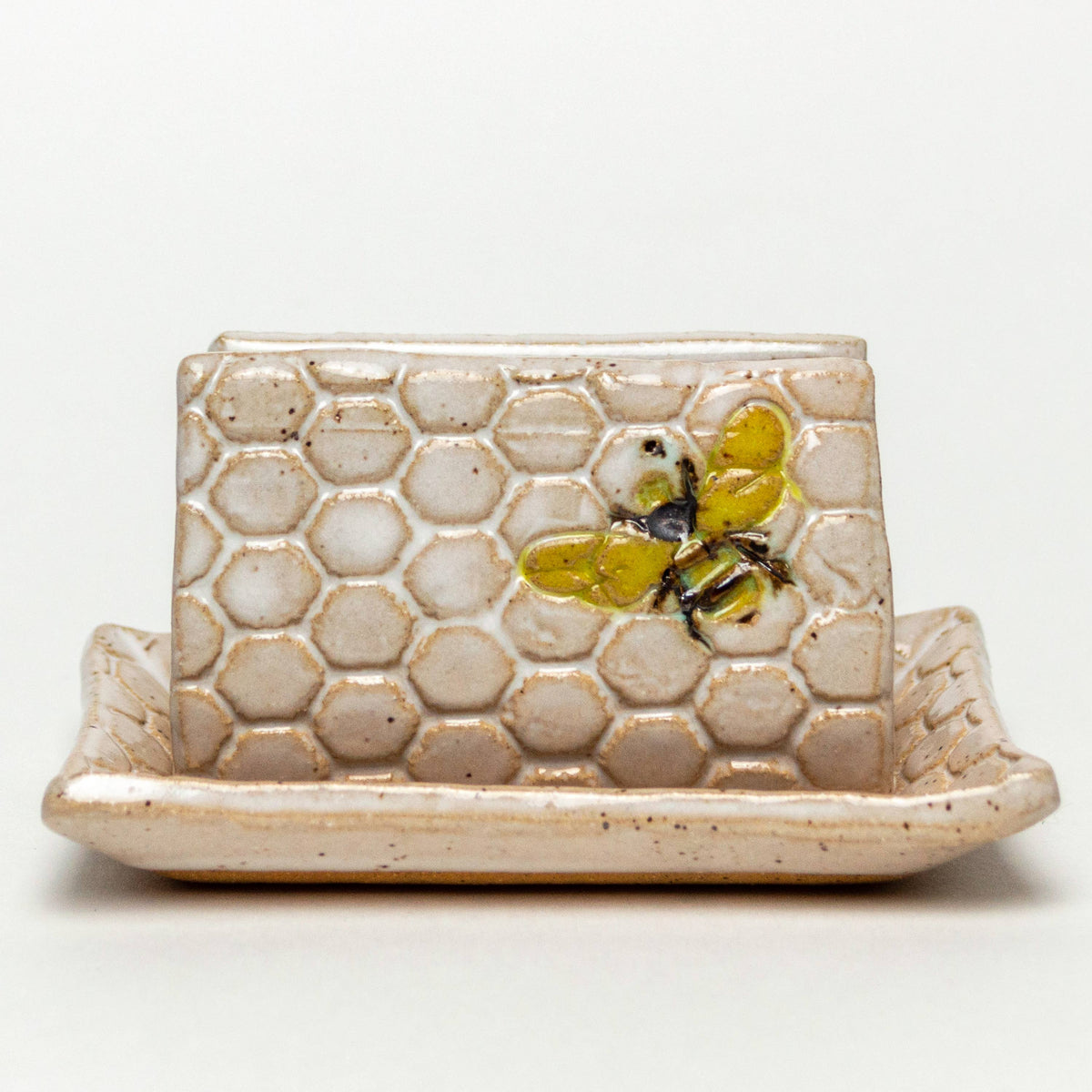 Bee Ceramic Kitchen Sponge Holder