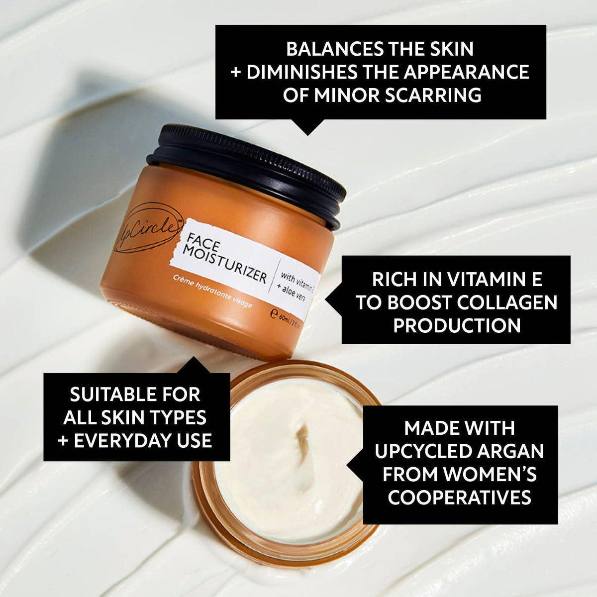 Day Cream with Vitamin E + Aloe Vera