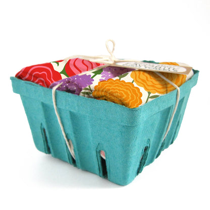 Edible Flowers Tea Towel Set