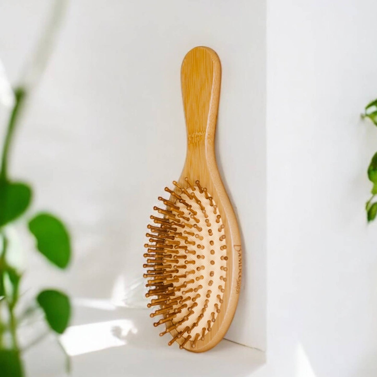 Bamboo Paddle Hairbrush - Round