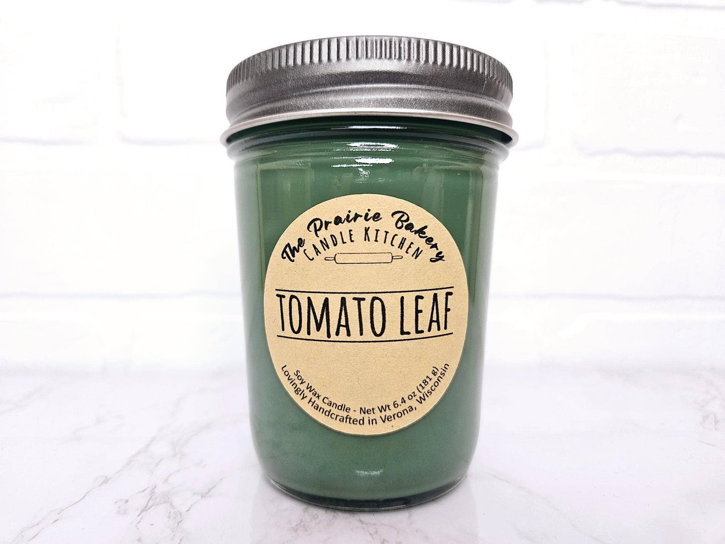 Tomato Leaf Scented Soy Wax Candle