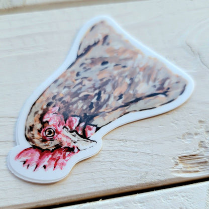 Chicken Face Vinyl Sticker