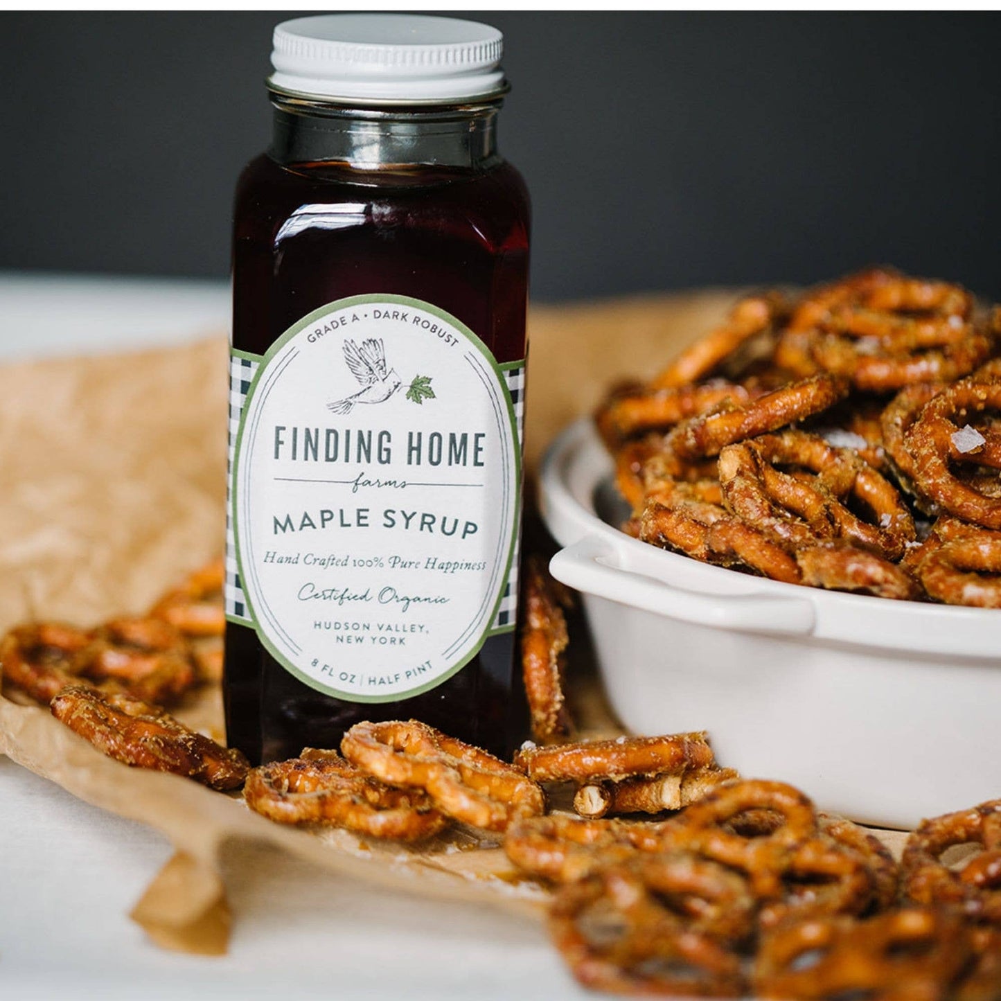 100% Certified Organic Maple Syrup - 8 oz Farmhouse Bottle