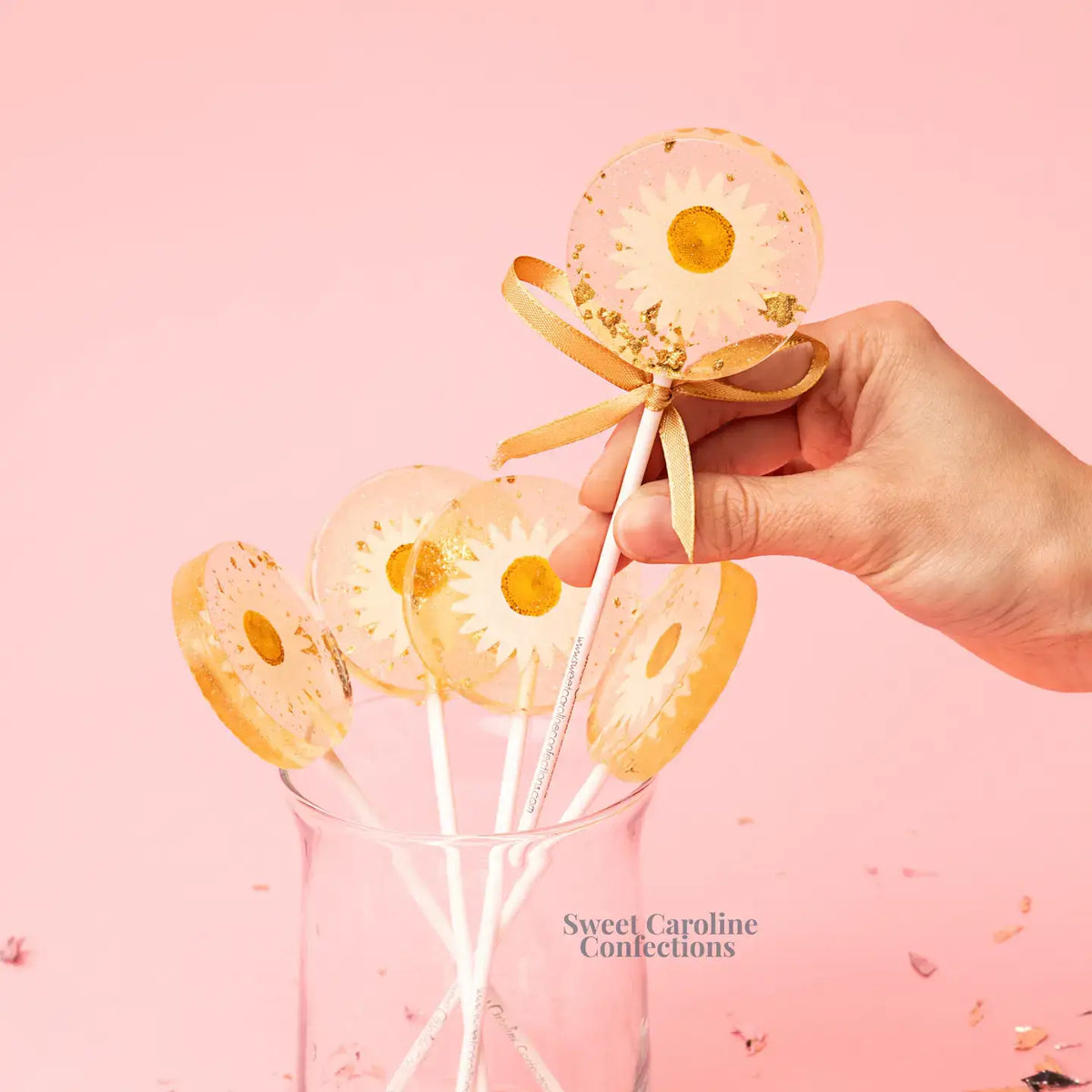 Daisy and Gold Lollipops, Mandarin Orange