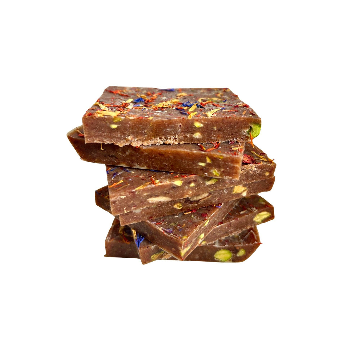 Pistachio Tahini Caramel Fudge