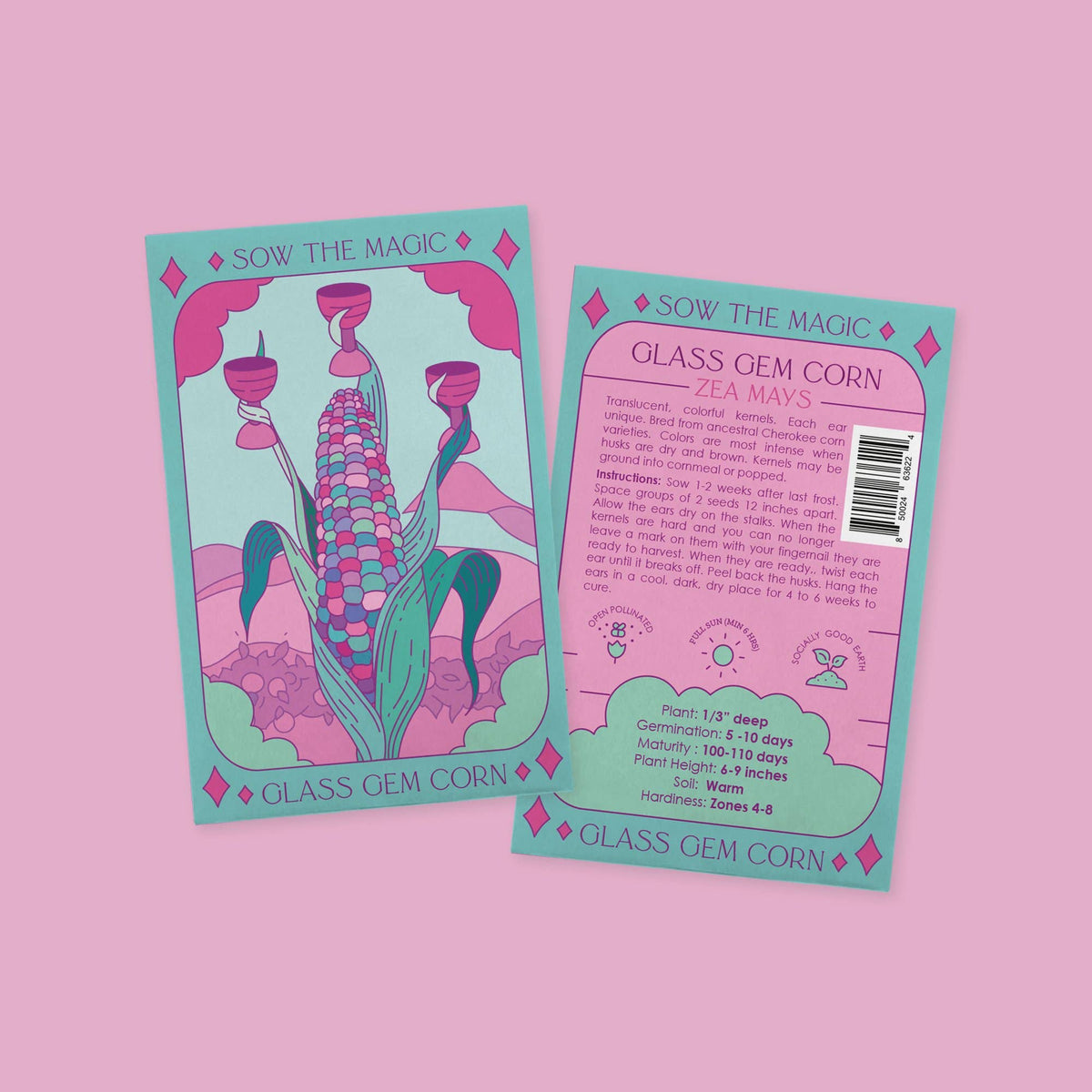Glass Gem Corn Tarot Garden