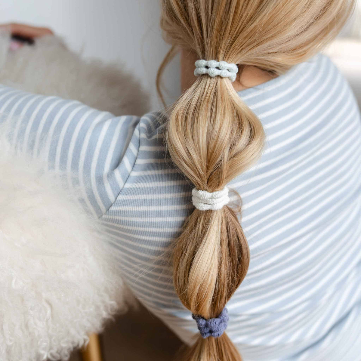 Damage Free Pearl Hair Ties - Organic, Creaseless, Fairtrade