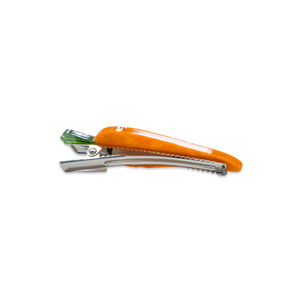 Carrot Alligator Hair Clip Set