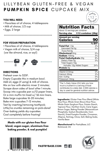 Pumpkin Spice Cupcake Mix (Vegan & GF)