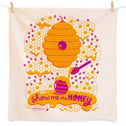 Pollinator Garden Tea Towel
