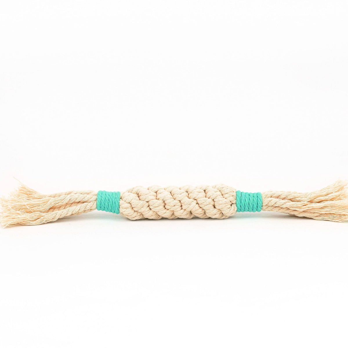Sustainable Macrame Candy Dog Rope Toy