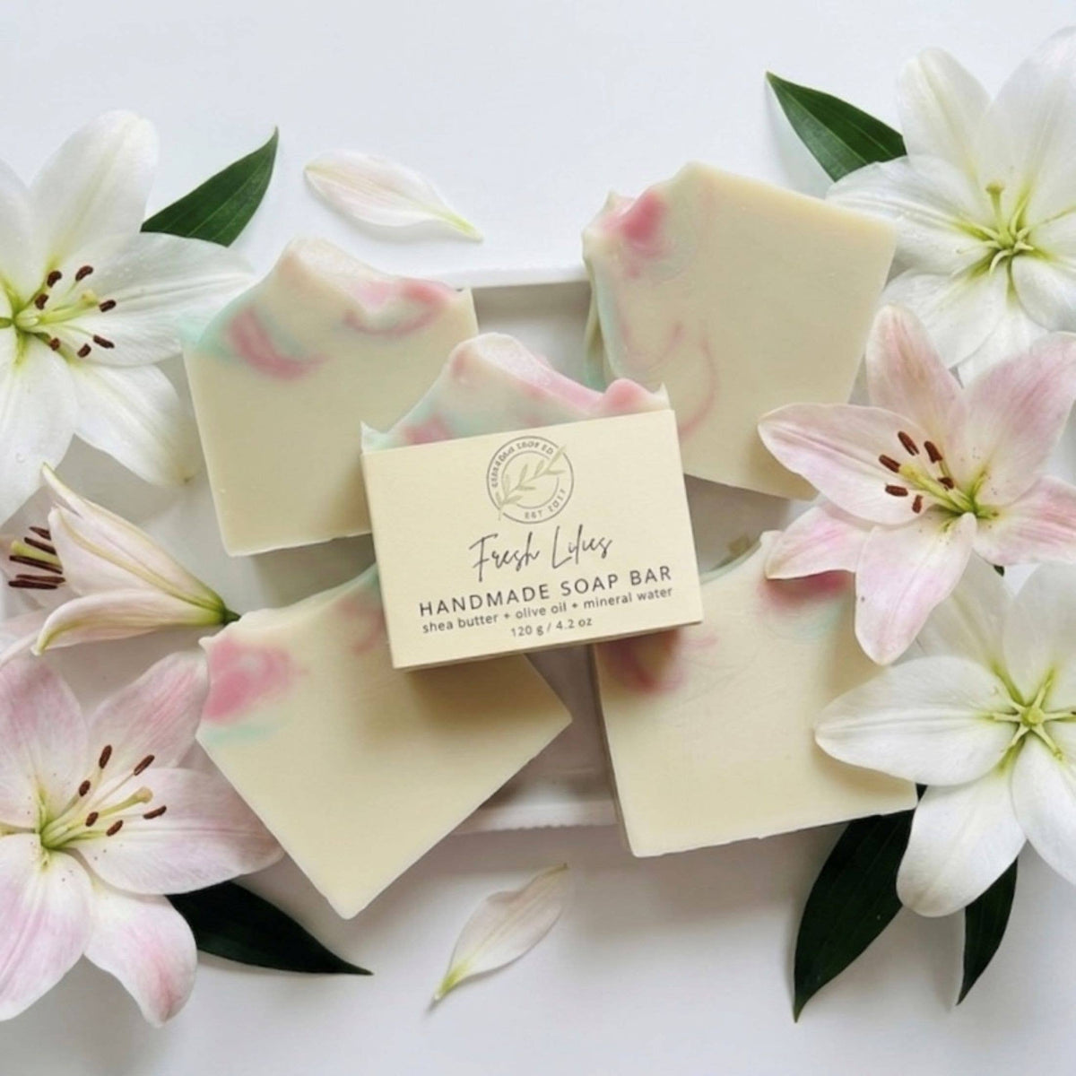Fresh Lilies Handmade Soap Bar