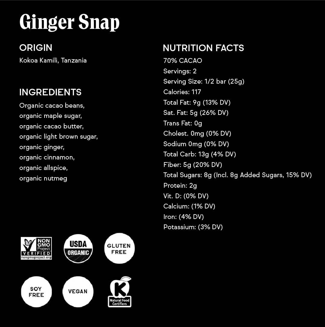 Ginger Snap Chocolate