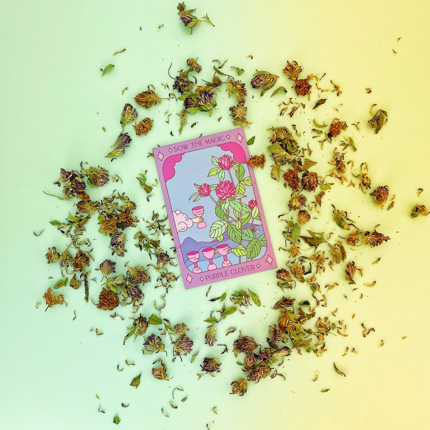 Purple Clover Tarot Garden