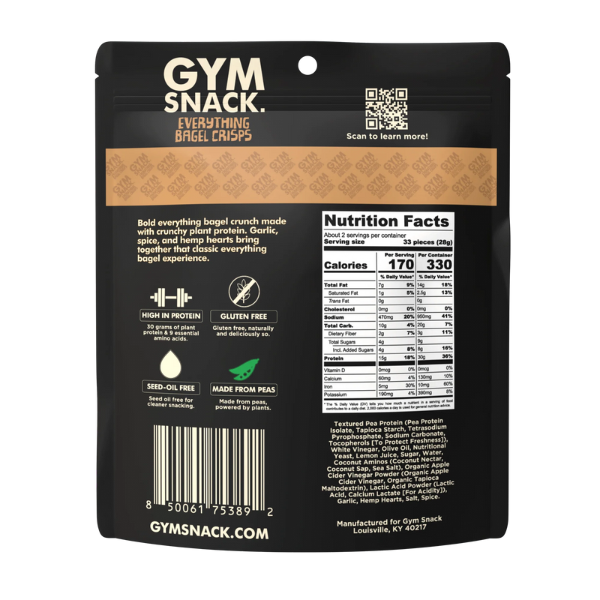 Everything Bagel Gym Snack