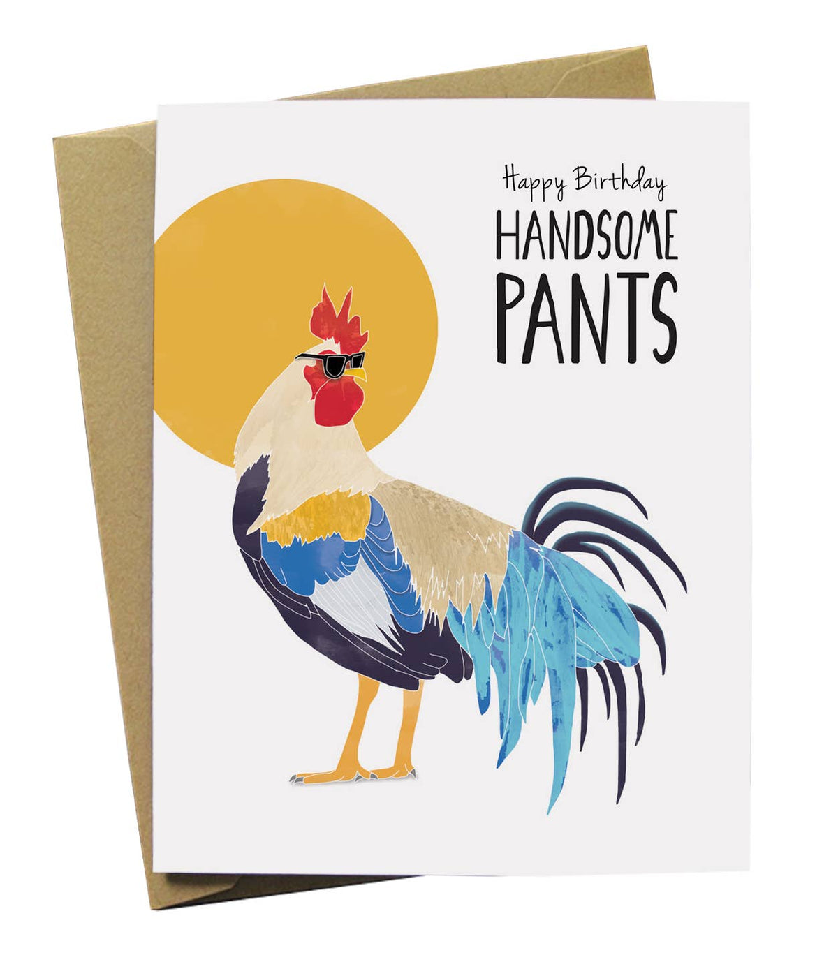 Handsome Pants Rooster Birthday Card