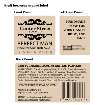 Perfect Man Vegan Handmade Soap Bar For Men