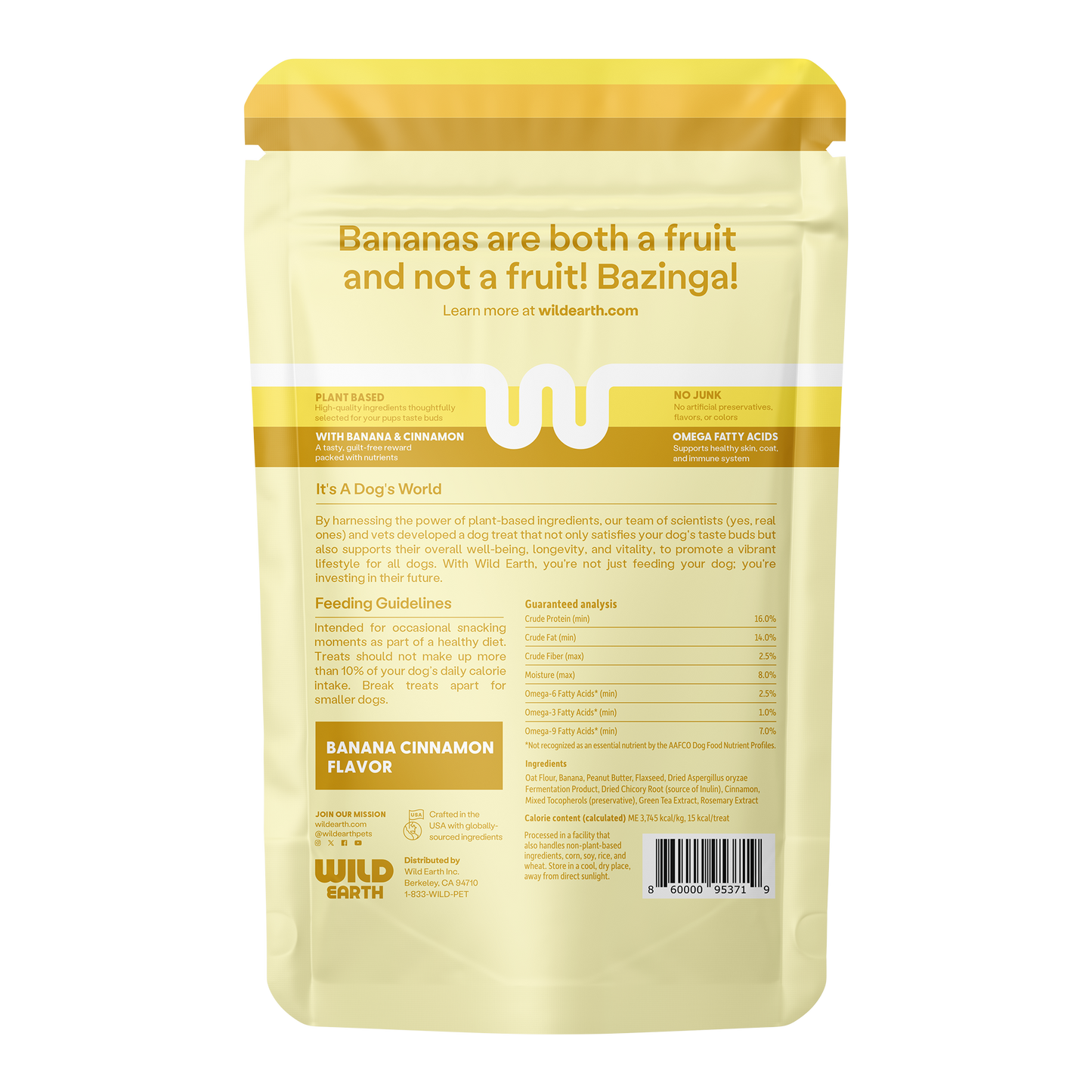 Superfood Dog Treats, Banana Cinnamon