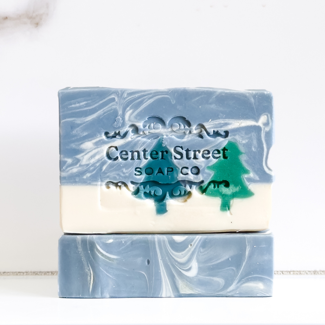 Candy Cane & Alpine Handmade Soap Gift Box