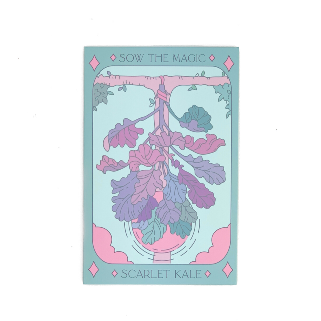Scarlet Kale Tarot Garden