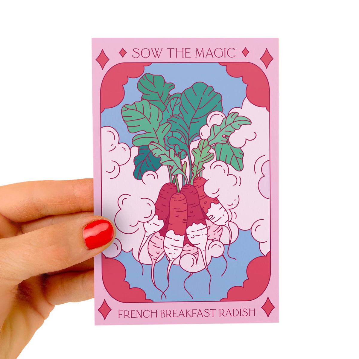 French Breakfast Radish Tarot Garden