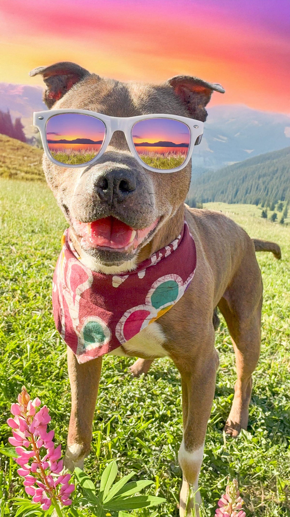 Saree Pet Bandana, Medium