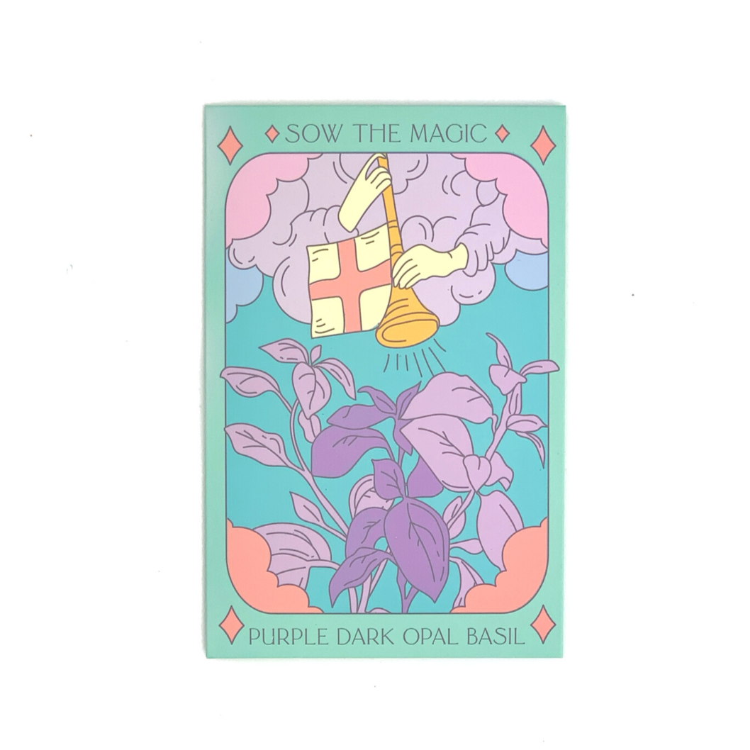 Purple Dark Opal Basil Tarot Garden