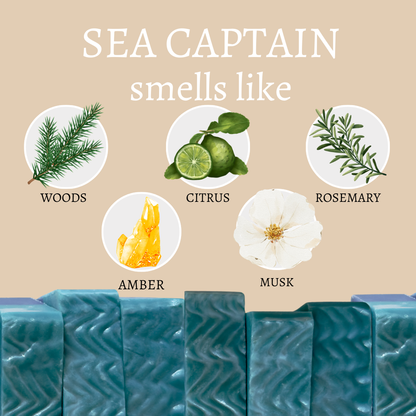 Sea Captain Vegan Handmade Soap Bar For Men
