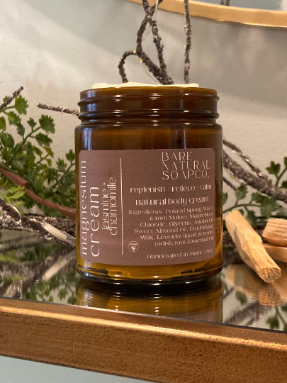 Magnesium  Body Cream, Jasmine & Chamomile